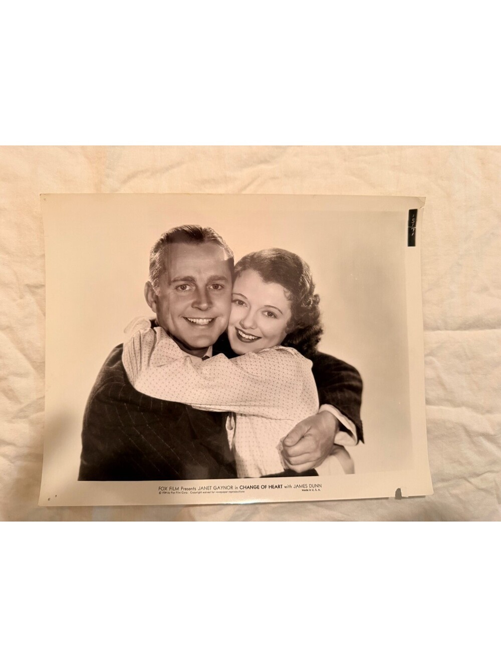 1934 CHANGE OF HEART Original Movie Still Janet Gaynor James Dunn Fox Pre-Code